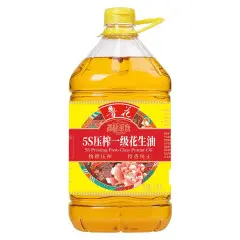鲁花香味家族系列5S压榨一级花生油4.36L